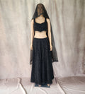 Black Floral Lehenga