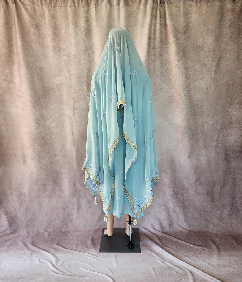 Blue Chikankari Suit