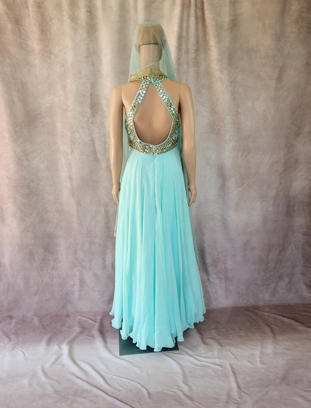 Blue Anarkali