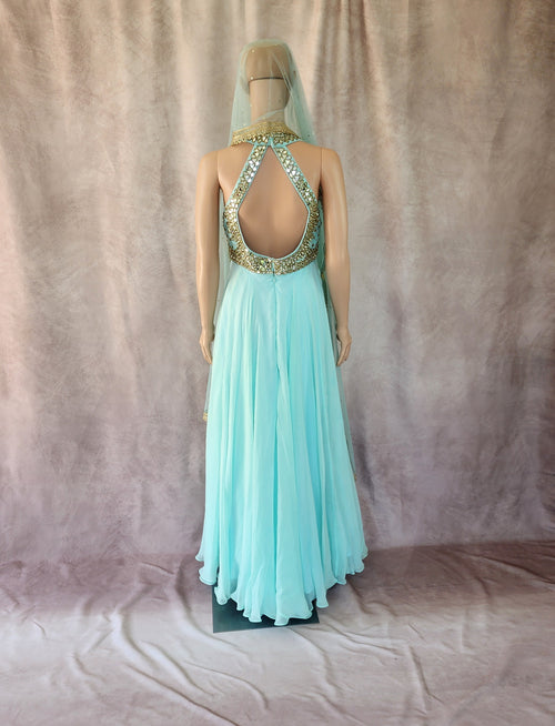 Blue Anarkali