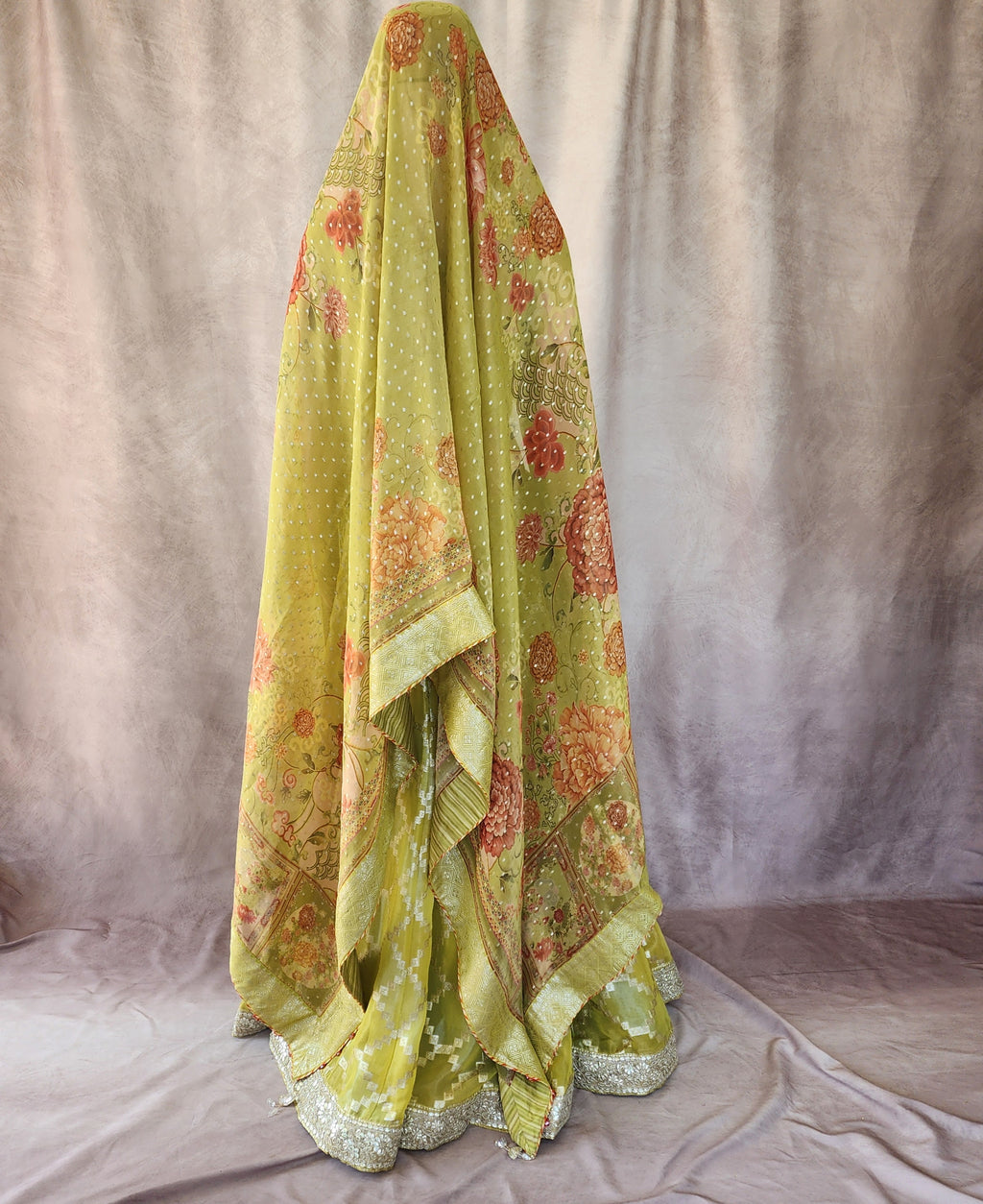 Green Lehenga