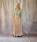 Peach Mirror Lehenga