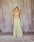 Pastel Peach and Coral Lehenga