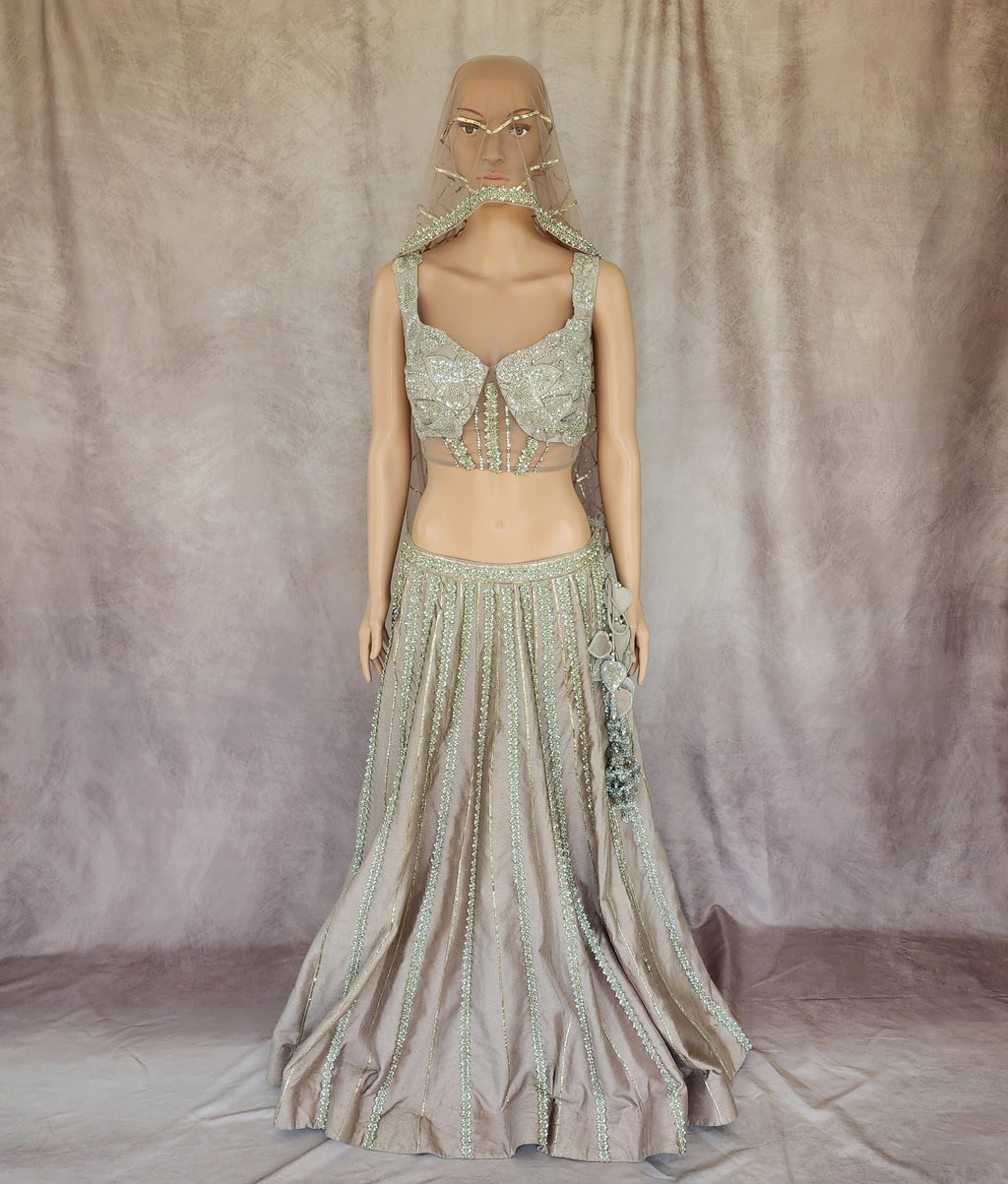 Dusty Lilac Lehenga