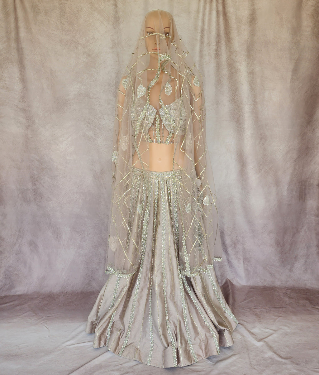 Dusty Lilac Lehenga