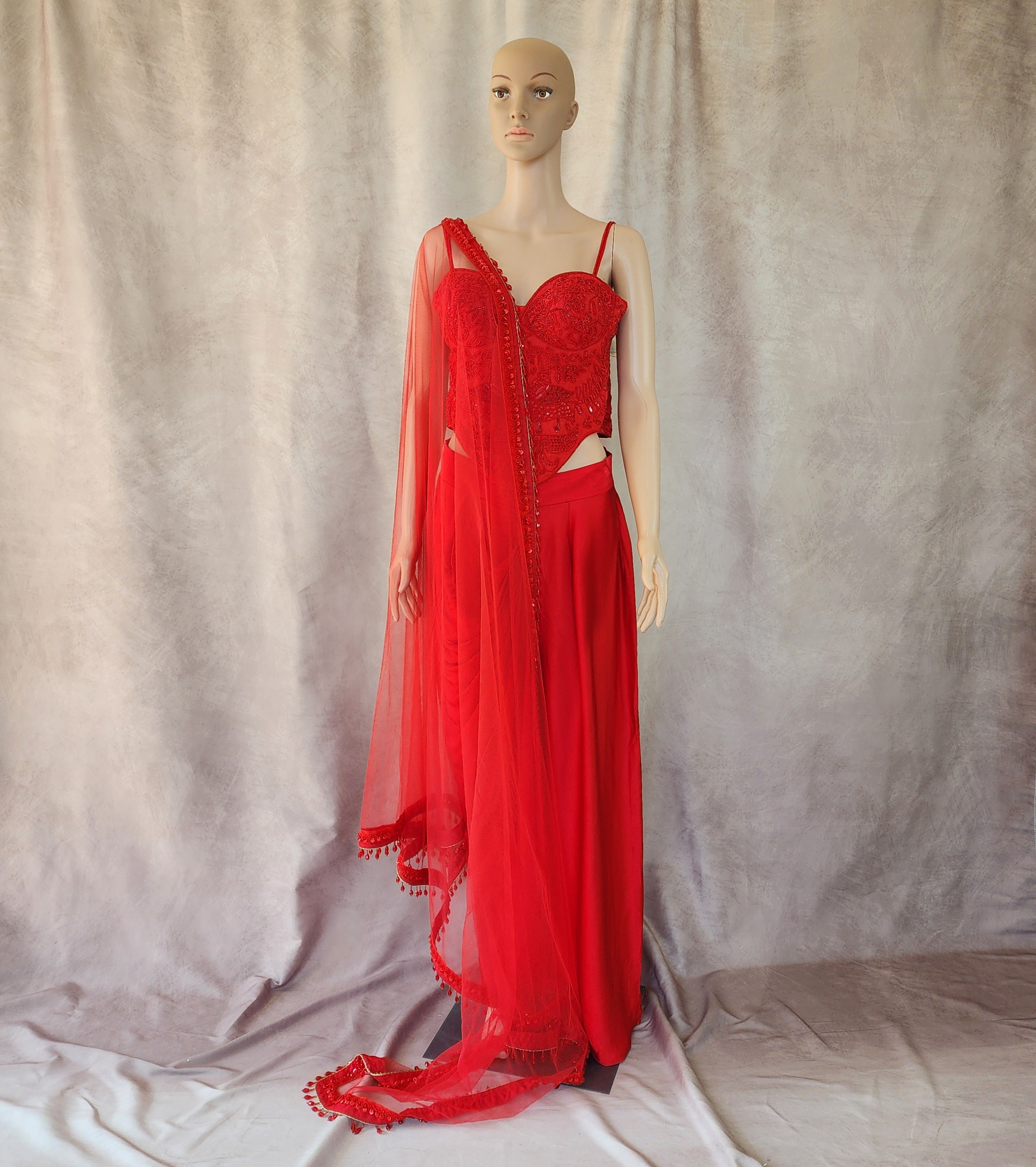 Cherry Red Corset Set