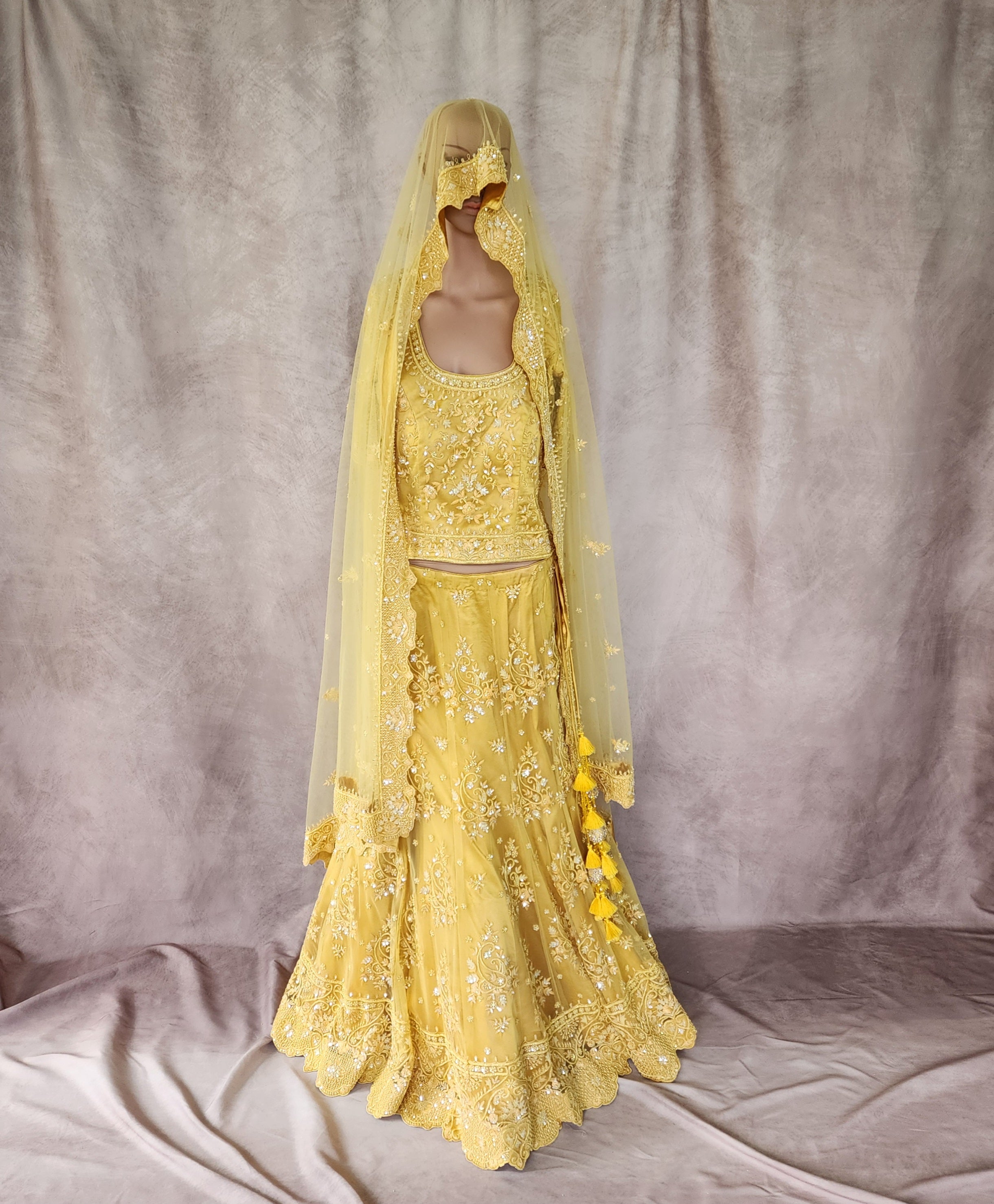Yellow Mermaid Lehenga