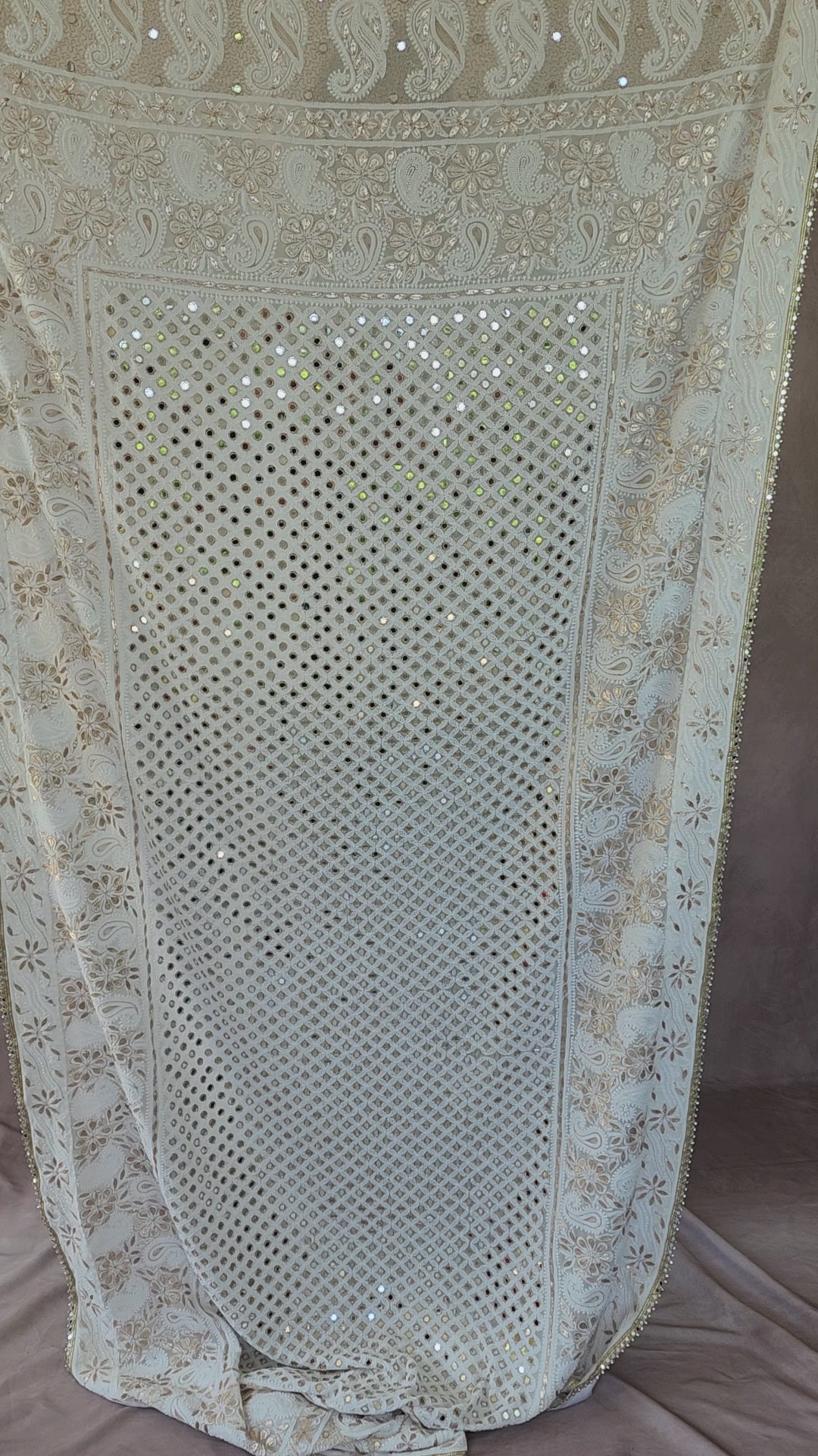 White Chikankari Lehenga Set